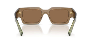 Prada Pr B17s Men Brown Rectangle Sunglasses