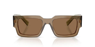 Prada Pr B17s Men Brown Rectangle Sunglasses