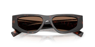Prada Pr B19s Men Havana Squared Sunglasses