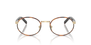 Prada Pr B55v Women Havana Round Eyeglasses