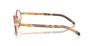 Prada Pr B55v Women Havana Round Eyeglasses