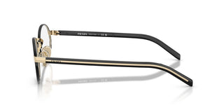 Prada Pr B55v Women Gold Round Eyeglasses