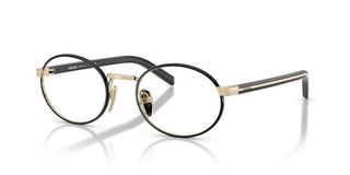 Prada Pr B55v Women Gold Round Eyeglasses
