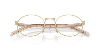 Prada Pr B55v Women Gold Round Eyeglasses