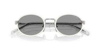 Prada Pr B56s Women White Round Sunglasses