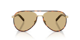 Prada Pr B57s Women Gold Pilot Sunglasses