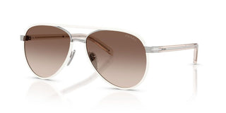 Prada Pr B57s Women Silver Pilot Sunglasses
