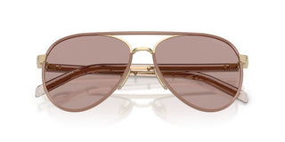Prada Pr B57s Women Gold Pilot Sunglasses