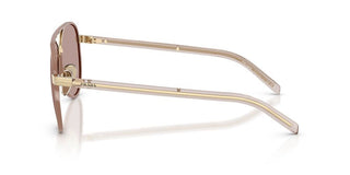 Prada Pr B57s Women Gold Pilot Sunglasses