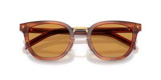 Prada PR C01SD men Brown Geometric Sunglasses