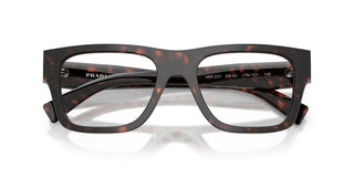 Prada PR C01V men Havana Squared Eyeglasses