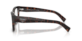 Prada PR C01V men Havana Squared Eyeglasses