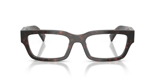 Prada PR C02V men Havana Squared Eyeglasses