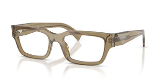 Prada PR C02V men Brown Squared Eyeglasses