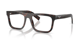 Prada PR C03V men Havana Squared Eyeglasses