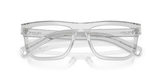 Prada PR C03V men Grey Squared Eyeglasses