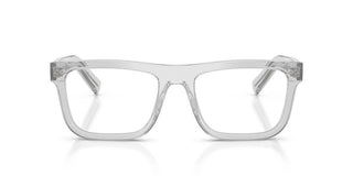 Prada PR C03V men Grey Squared Eyeglasses