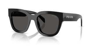 Prada PR C04S women Black Geometric Sunglasses