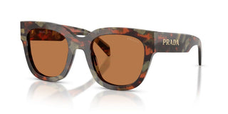 Prada PR C04S women Havana Geometric Sunglasses