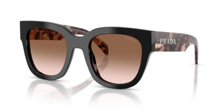 Prada PR C04S women Black Geometric Sunglasses