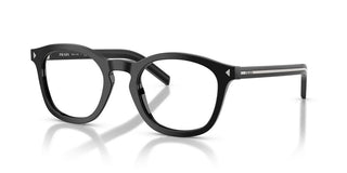 Prada PR C04V men Black Geometric Eyeglasses