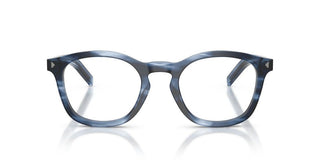 Prada PR C04V men Blue Geometric Eyeglasses