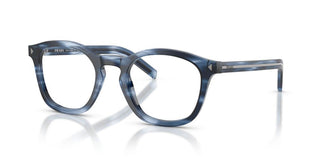 Prada PR C04V men Blue Geometric Eyeglasses