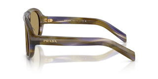 Prada PR C05S women Green Shield Sunglasses