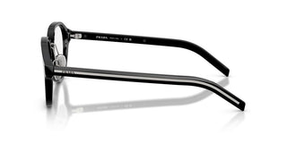 Prada PR C05V men Black Round Eyeglasses