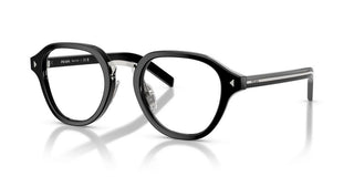 Prada PR C05V men Black Round Eyeglasses