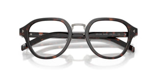Prada PR C05V men Havana Round Eyeglasses
