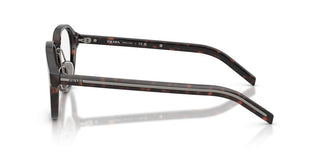 Prada PR C05V men Havana Round Eyeglasses