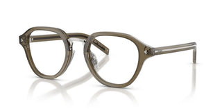 Prada PR C05V men Brown Round Eyeglasses