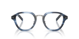 Prada PR C05V men Blue Round Eyeglasses