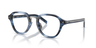 Prada PR C05V men Blue Round Eyeglasses