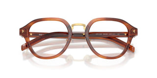 Prada PR C05V men Brown Round Eyeglasses