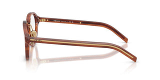 Prada PR C05V men Brown Round Eyeglasses
