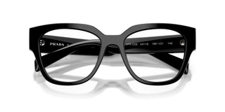 Prada Pr C06v Women Black Oval Eyeglasses