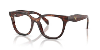 Prada PR C11V women Havana Geometric Eyeglasses