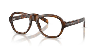 Prada Pr C12v Women Havana Pilot Eyeglasses