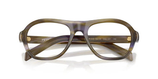 Prada Pr C12v Women Brown Pilot Eyeglasses