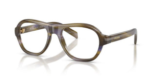 Prada Pr C12v Women Brown Pilot Eyeglasses