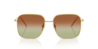 Prada PR C54SD women Gold Geometric Sunglasses