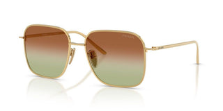 Prada PR C54SD women Gold Geometric Sunglasses