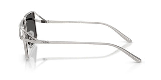 Prada PR C55S men Silver Geometric Sunglasses