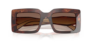 Prada PR D01S women Havana Squared Sunglasses