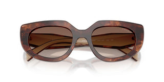 Prada PR D02S women Havana Cat Eye Sunglasses