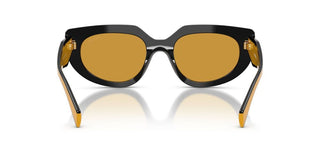 Prada Pr D02s Women Black Cat Eye Sunglasses