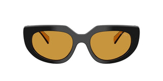 Prada Pr D02s Women Black Cat Eye Sunglasses