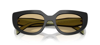 Prada PR D02S women Black Cat Eye Sunglasses